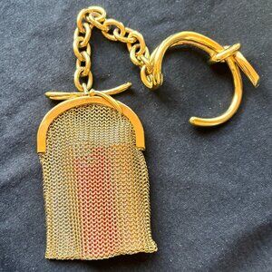 Balenciaga gold cuff wristlet